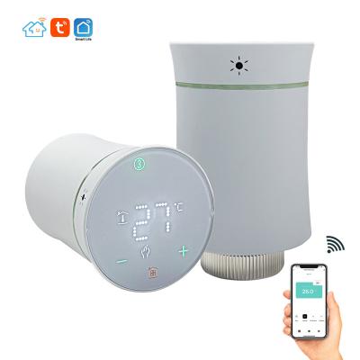 China Digital Tuya Wifi Zigbee TRV Modern Adjustable Programmable Wireless Thermostatic Radiator Valve for sale