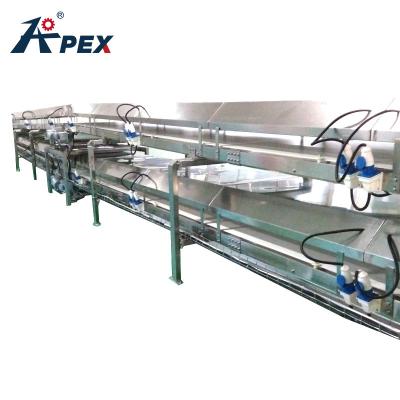 China Bread Cake Double Deck Switchingover Automatic Conveyor System Cooling Conveyor For Sale for sale