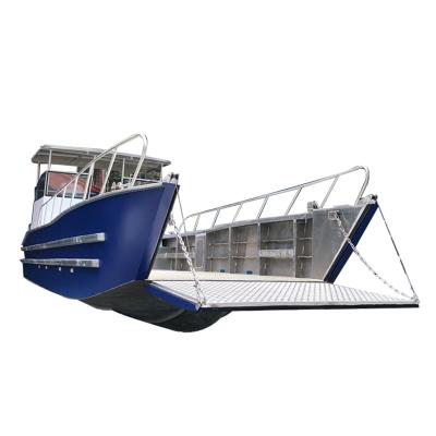 China Taixin 10m Landing Barge Ship Aluminum Boat With Engine Installed In The Bilge For Sale for sale