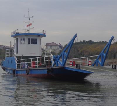 China Aluminum alloy 5083 17m 80 passengers and 2 car landing craft steel barge for sale for sale