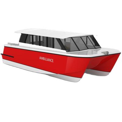 China 36ft Aluminum Water Rescue Boat Hospital Ambulance Boat 11m Aluminum For Sale for sale