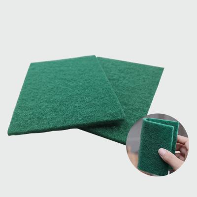 China Topeco Sustainable Green Resistant Scrub Sponge Non Scratch Kitchen Pads Kitchen Scrubbing Scrubbing Pad for sale