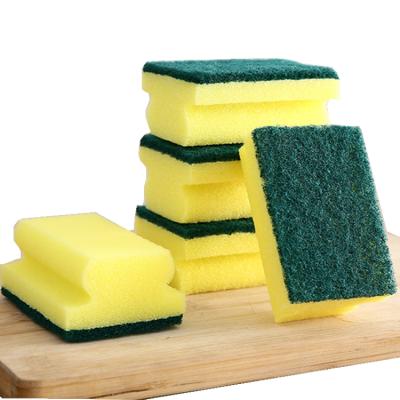 China Topeco Sustainable Household Scrubbing Pad Washing Sponge Scrubber Kitchen Cleaning Abrasive Sponge for sale