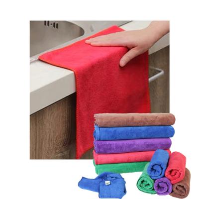 China Sustainable Topeco Microfiber Kitchen Towel Microfiber Car Cleaning Cloths Customized Logo Design Packing Color Storage Popular for sale