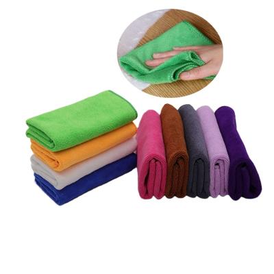 China Viable Wholesale Custom Color Non-scratch Size Topeco Microfiber Microfiber Glass Cleaning Cloth Ready To Ship for sale