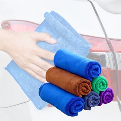 China Topeco Sustainable Non Scratch Microfiber Cleaning Cloth For Car Cleaning Soft Household Cleaning Strong Water Absorption Towel for sale