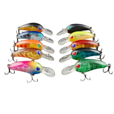 China ABS Best Quality 10pcs Artificial Hard Fishing Crank Lure for sale