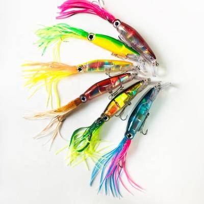 China Plastic BUBBLE Fishing Beautiful Artificial Plastic Hard Squid Skirts Bait Fishing Lure for sale