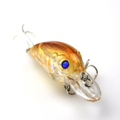 China Bait Green Color Plastic Spinning Triple Hook Crappie Hard Fishing Crankbait for sale