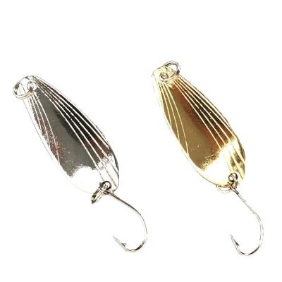 China Wholesale Metal Zinc Alloy Small Fishing Spoon With Hook for sale