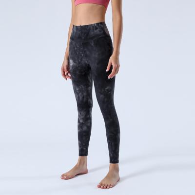 China Breathable Yoga Pants Gym For Women Butt Lift Workout Tie Dye Sports High Waisted Spandex Fitness Leggings OEM Crac! crack! for sale