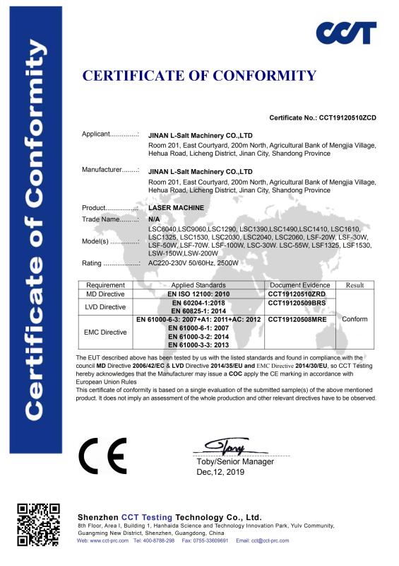 CE - Jinan L-Salt Machinery Co., Ltd.