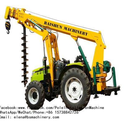 China Street Light Pole Erection Machine Crane Machine For Municipal Engineering Construction for sale