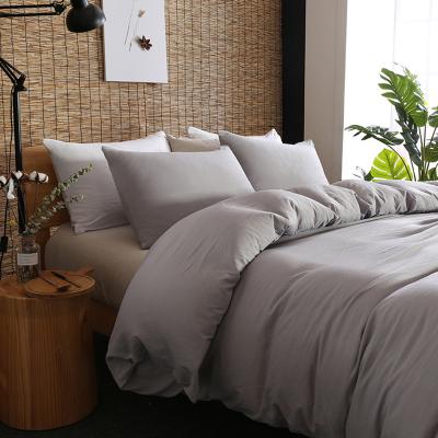 China CLASSIC Fashion Bedding Sets Comfortable Luxury Anti-Wrinkle Washed Reactive Printing Microfiber Blended Duvet Cover Set for sale