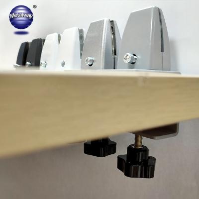 China Contemporary Clips For Panel Partition Hold Down Acrylic Partition Aluminum Holder for sale