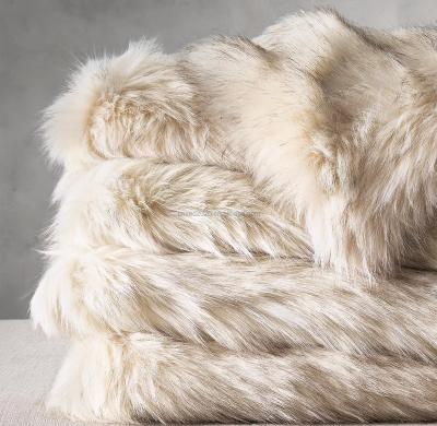 China Jacquard Nature Faux Fur Ultimate Faux Fur For Room Luxury Faux Fur Throw Blanket for sale