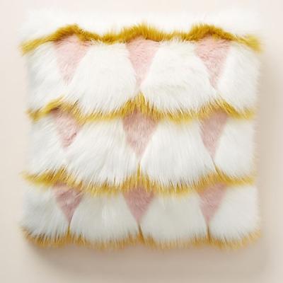 China New Type Luxury Jacquard Faux Fur Decoration Pillow Cover for sale