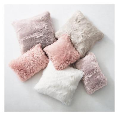 China Wholesale Good Quality Size Weight Customized Home Decor Pillow Covers Kashmir Faux Fur Pillow Cover for sale