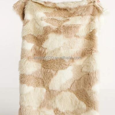 China Softness New Pattern Mongolian Faux Fur For Sofa Bed Room Luxury Faux Fur Throw Blanket for sale