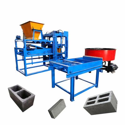 China QT4-15 building materials industry porcelain block plant brick making machine concrete mini brick plant HOONSHI road flower paving machine for sale