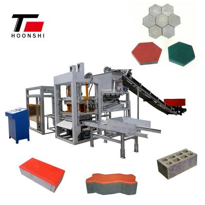 China Automatic hollow concrete block machine hotels 4-15 hydraulic cement brick making machine production line price for sale