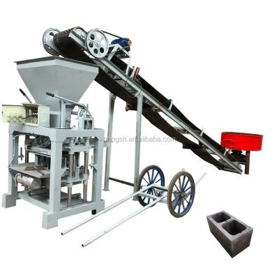 China Building Material Shops HOONSHI HOUDI Hollow Mold Small Concrete Brick Making Cement Block Machine Production Line for sale