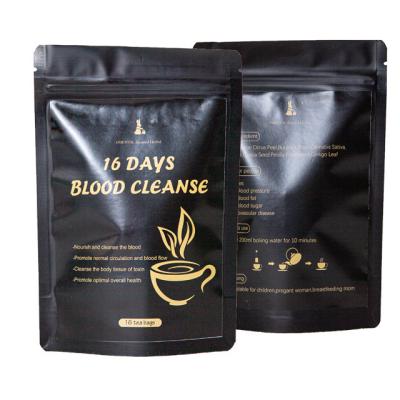 China OEM Blood Cleansing Herbal Tea Bags Lowering Blood Pressure Sugar Balance For Hypertension Blood Cleanse Herbal Tea for sale