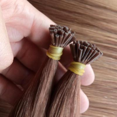 China 16-22 Inch Strands 100 Unprocessed 100% Virgin Remy Hair I Tip 100% Real Hair Stick Keratin Pre Bonded Straight Hair Extensions 1g/strand for sale