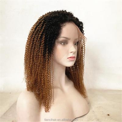 China 100% Peruvian Remy Hair Water Wave Lace Front Wig Silky Straight Hair Wigs For Black Women Non Sticky Curly Wig for sale