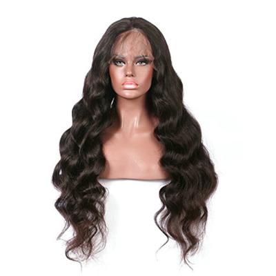 China Human Hair 9A Full Wave Lace Wig Natural Raw Unprocessed Virgin Brazilian Human Hair Wigs With Baby Hair for sale