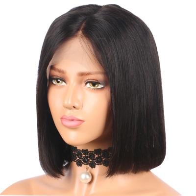 China Color Silky Straight Natural Straight Wave Virgin Hair Brazilian Virgin Hair Lace Front Wigs With Bangs for sale