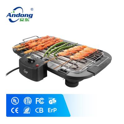 China Hotel Andong Multifunctional Indoor Smokeless Electric BBQ Grill Electric Barbecue Grill for sale