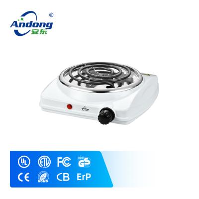 China 1500W Temperature Adjustable Coil Electric Single Hot Plate Stove With CE For Europe Market for sale