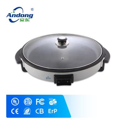 China Outdoor Cast Iron Pancake Pans Cast Aluminum Cookware Nonstick Coating Electric Pizza Pan for sale