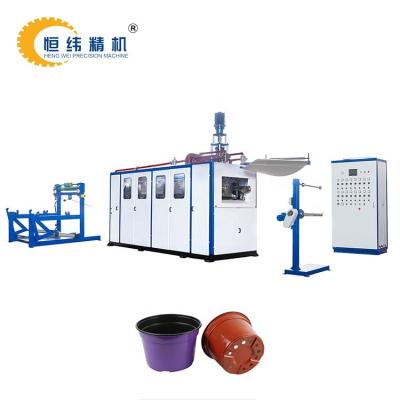 China Automatic flower pot thermoforming machine make plastic flower pot making machine for sale