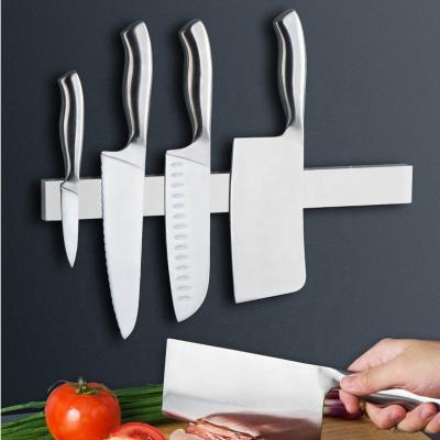 China Viable Easy Installation Stainless Steel Seamless Magnetic Knife Holder/Block/Strip/Bar For Kitchen Knife Storage Magnet Tool Bar for sale