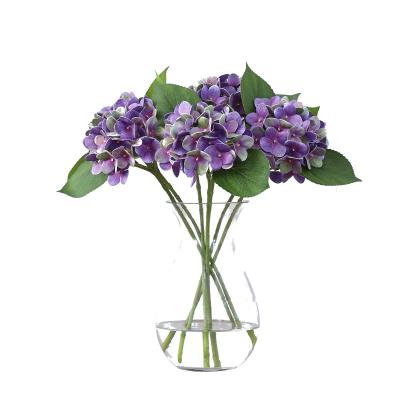 China Popular wholesale natural single stem preserved hydrangea flower for home decoration for sale