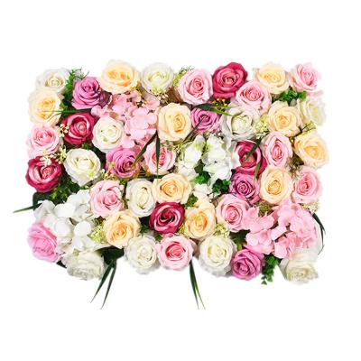 China Indoor / Out Of Door Customized Artificial Flower Panel To Wedding Flower Wall Backdrop for sale