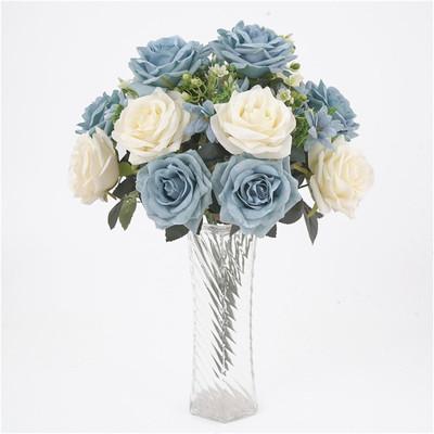 China Elegant Silk Rose Bouquet Artificial Flower Valentine's Day Graduation Gift for sale