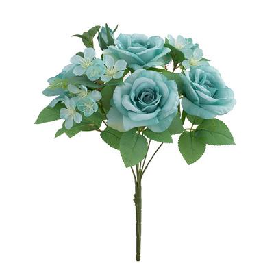 China Real Silk Wholesale Artificial Rose Wedding Valentine's Day Decorative Rose Silk Buds Artificial Touch for sale