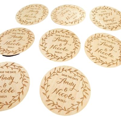 China Europe Custom Wooden Wedding Decoration Tags Wooden Tags With Holes Unfinished Blank Tag Name Wood DIY for sale