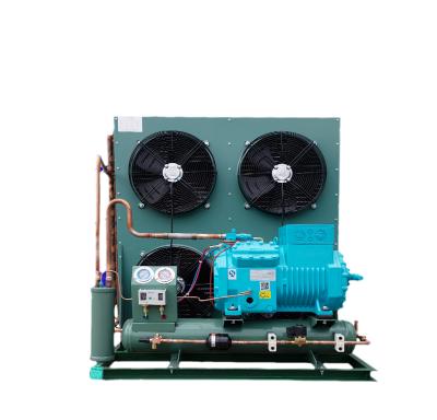 China Refrigeration equipment 12/15/20 p medium and high temperature series air cooled open type semi-hermetic compressor condensing unit for sale