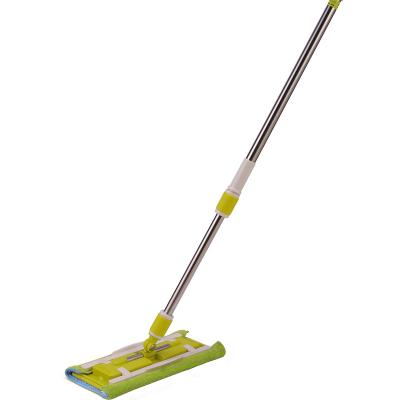 China Large size viable for hotel broom 360 rotation easy folding and assembling mop floor cleaning flat mop for sale