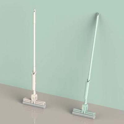 China Durable Fashion Durable Super Absorbent Sponge Head Telescopic Handle Floor Broom for Kitchen and Bathroom Sponge Broom for sale