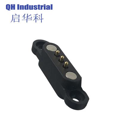 China Wholesale Customizable Pitch 2.54mm 3 Pogo Pin Connector Industry Equipment Wearable Device Pogo Pin Magnetic Connector for sale