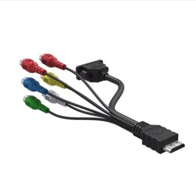 중국 도매 공장 0.5 1.5 M 1080 P 부품 HD 오디오 비디오 HDMI 남성 3 RCA AV 케이블 HDTV 셋톱 박스 TV 컴퓨터 노트북 판매용