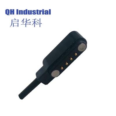 China 5Pin Male 1A 2A 3A 4A 5A Current Rate Smart Watch Electronical Cigarret PCB Connector Magnetic Pogo Pin Connector for sale