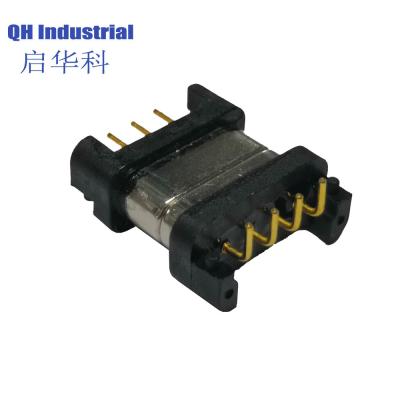 China 4Pin 2.54mm Pitch Male Female 2Amp 600gf Magnetic Pogo Pin Charger Connectors for sale