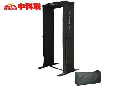 China Light Weight Portable Walk Through Metal Detector with Sound and Light Alarm Mode for sale