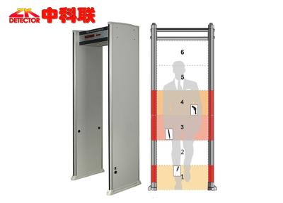 China Correct Alarm 6 de Detectorgang van het Strekenmetaal door Poort 2200mm*800mm*560mm Kadergrootte Te koop